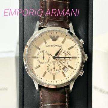 ���i EMPORIO ARMANI �A���}�[�j �����Y �r���v AR-2433 QZ �N���m�O���t �ғ��m�F�ς�