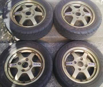 (���)RAYS TE37 14in 5J +45 PCD:114.3 ADVAN Neova AD07