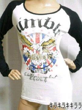 《New》Popteen掲載★ユニオンジャック柄・ラインストーン*ロンTee