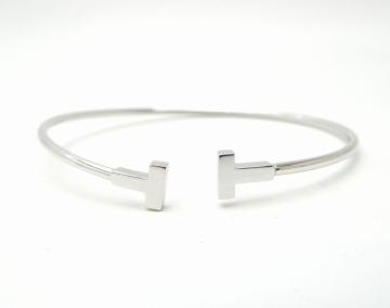 TIFFANY&CO. �e�B�t�@�j�[ T���C���[�u���X���b�g �o���O�� 750WG��USED���y���������z