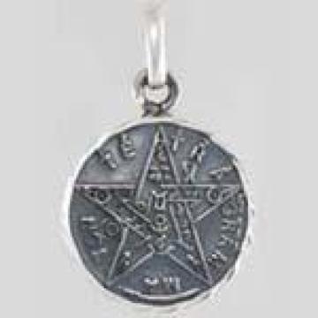 AzureGreen Silver Tetragrammaton pendant