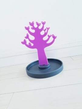 FUNKY LAND ウィッシュジュエリー トレー 紫×ダークグレー アクセサリートレー