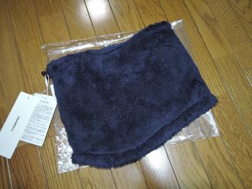 新品 Johnbull ジョンブル ネックウォーマー ボア スヌード 紺系 ネイビー