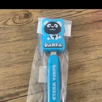 DANPA★ブルー★レトロー★パンダデザイン。フォーク