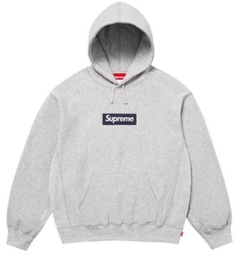 Supreme Box Logo Hooded Sweatshirt (25FW) "Heather Grey"