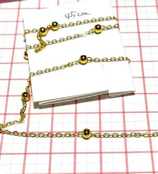 C011 �l�b�N���X�p�@�S�[���h�ʁi3.8�~���j�t�����F�`�F�[���@��45�Z���`�@������1.7�~��