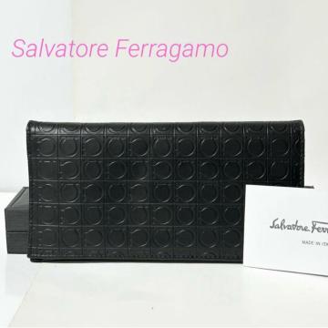 Salvatore Ferragamo �t�F���K�� �K���`�[�j ���U�[ ��܂� �����z �E�H���b�g �D���� �����Y �u���b�N