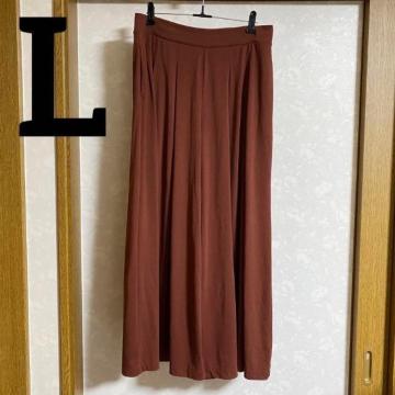UNIQLO フレアパンツ テラコッタ