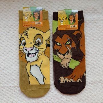 新品 ディズニー ライオンキング ソックス 靴下 くつした シンバ スカー 2足セット N2m