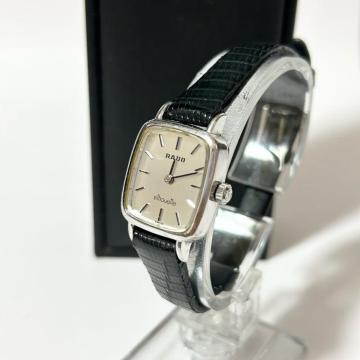 RADO ���h�[ �V���G�b�g �r���v �芪�� �X�N�G�A�t�F�C�X �A�i���O �V���o�[ �u���b�N ���f�B�[�X ���B���e�[�W ����ǍD