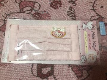 新品未開封★キティ★おしゃれマスク★今治タオル地★日本製