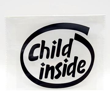 child inside カーステッカー ブラック Baby in Car 車用ステッカー シール Baby on Board