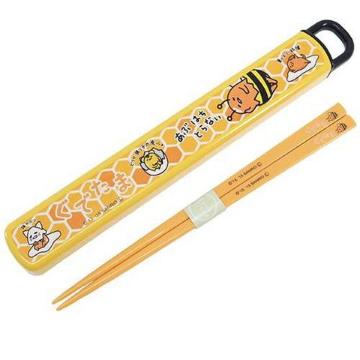 【ぐでたま】可愛い♪日本製 18cm箸&スライド箸箱セット