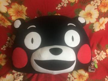 新品未使用☆くまモン☆大きな顔クッション☆