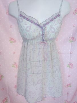 〓 アクセサリー柄のプリントが かわゆすな キャミ スリップです〓〓