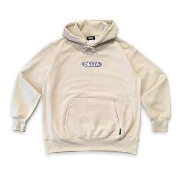 DELTADECK LOGO HOODIE"CEMENT"
