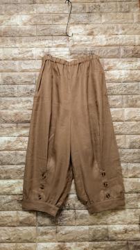 ***linen pants ***Vi brown