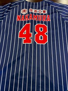 #48 中村 総一郎選手着用・直筆サイン入り2ndユニフォーム