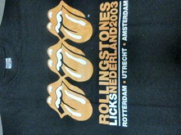 送料無料 ローリングストーンズ 2003ツアー Tシャツ 新品 三連オレンジベロ