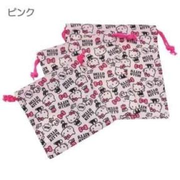 【キティ】可愛い♪通勤.通学に 巾着袋 S・M・L 3点セット