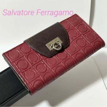Salvatore Ferragamo �t�F���K�� �K���`�[�j ���U�[ ��܂� �����z �E�H���b�g �u���E�� ���b�h
