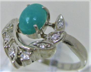Pt900v`i OwփN\R[0.526ct _C0.08ct