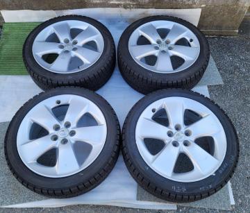 トヨタ 30 プリウス純正 Sツーリング 17インチ7J+50 100/5Hスタッドレスタイヤ付き4本セットPIRELLI ICE