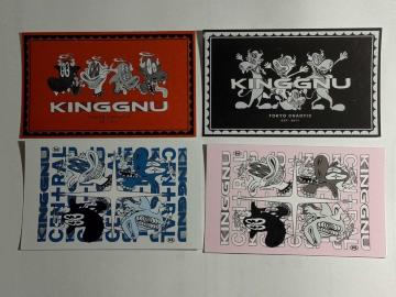 King Gnu �I���W�i���X�e�b�J�[4��ރZ�b�g �V�i�񔄕i