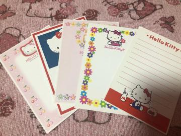 未使用★キティ絵入りハガキ★5枚セット