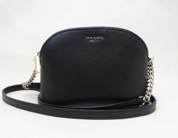 KATE SPADE �P�C�g�X�y�[�h PWRU7251 ���U�[ �`�F�[�� �V�����_�[�o�b�O �u���b�N��USED��