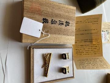 肥後象嵌カフスボタン&タイピンset II