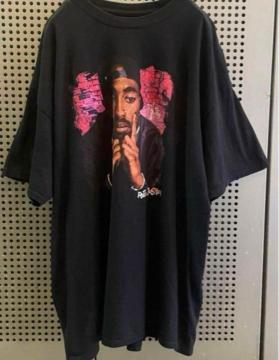 �Ò��@���B���e�[�W�@vintage T�V���c�@�v�����gT�V���c�@�r�b�N�T�C�Y�@�q�b�v�z�b�v�@���h