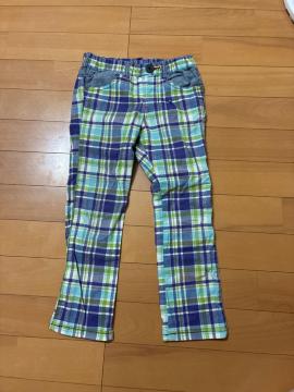 JUNK STORE �L�b�Y �j�̎q �`�F�b�N�����Y�{�� �u���[�O���[�� 110cm
