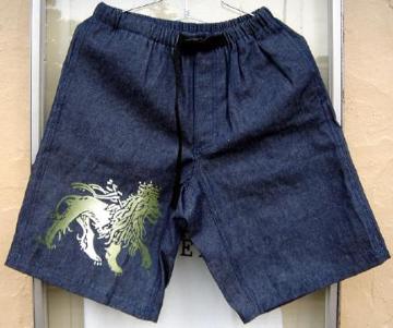 Jah Lion Denim Climbing Short Pants fj NC~O pc V[c
