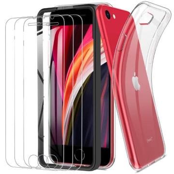 iPhone SE �����K���X�t�B������2/3���� 3������)+�����P�[�X�Z�b�g �N���A�P�[�X+iPhone SE/8/7�t�B����