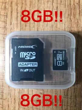 microSDJ[h 8GB (SDJ[hƂĂgp\!)