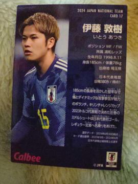 2024 �J���r�[ �T�b�J�[���{��\�`�b�v�X �ɓ��֎� �I��J�[�h #17 �Y�a���b�Y