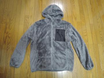 新品 Johnbull ジョンブル フリース パーカー ジャケット M 灰 モコモコ ジップ