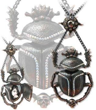 ALCHEMY GOTHIC: BLACK SUN KHEPRI pendant