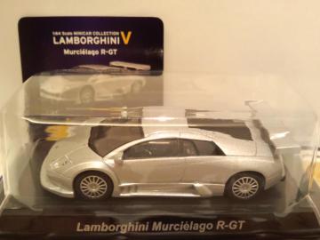 京商 1/64 ランボルギーニ5 ムルシエラゴ R-GT 銀