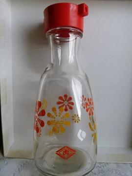 昭和レトロ 花柄醤油さし ニシコしょうゆ
