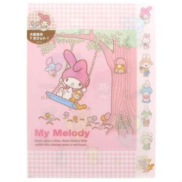 【マイメロディ】可愛い♪インデックス付 A4サイズ 収納クリアファイル7P 7ポケット