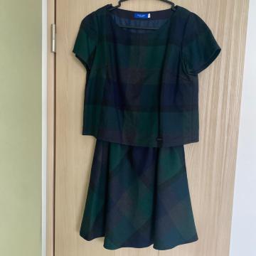 BLUE LABEL �`�F�b�N�� �����g�b�v�X���~�j�X�J�[�g �Z�b�g�A�b�v �O���[���n