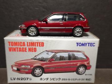 ★トミカリミテッドヴィンテージネオLV-N207★ホンダ シビック25X・S-リミテッド(91年式)★