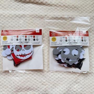 新品 フェルト ガーランド ナイトメア・ビフォア・クリスマス ジャック 2種類 N2m