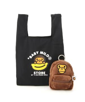 �x�r�[�}�C���L�[�`�F�[���G�R�o�b�OBABY MILO KEYCHAIN ECO BAG�A�x�C�V���O�G�C�vA BATHING APE