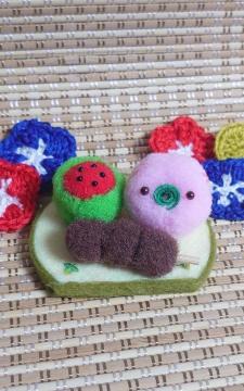 ハンドメイド♪ポンポン和菓子☆夏の練りきりと餡ころ団子☆