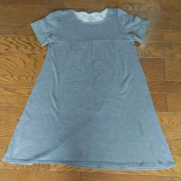 総丈85cm グレー ワンピース