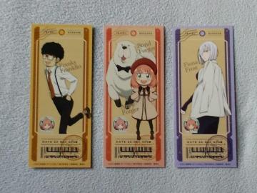 スパイファミリー(SPY×FAMILY)☆なか卯限定非売品カード3種セット アーニャ ボンド フィオナ フランキー