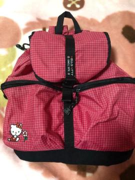 中古難あり★キティ大人リュックサック★防災セット入れにもOK